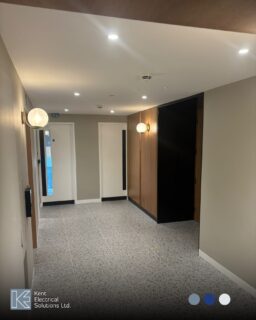 Quick update from the team on-site at Newman Street...
Lobby wall lights are now in and looking great, adding a clean finish to the entrance. 

We’ve also installed the disabled refuge points across the site, making sure safety and accessibility are fully in place.

Another step forward on this one.

#KentElectricalSolutions #ElectricalInstallations #OnSiteUpdate