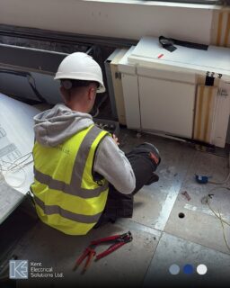 Freddie, our new first-year apprentice, has been getting hands-on experience this week at GLH, working on the heater control panel boxes alongside Jak. 

It's great to see him learning the ropes and developing his skills on site.

#KentElectricalSolutions #Apprentice #OnTheTools