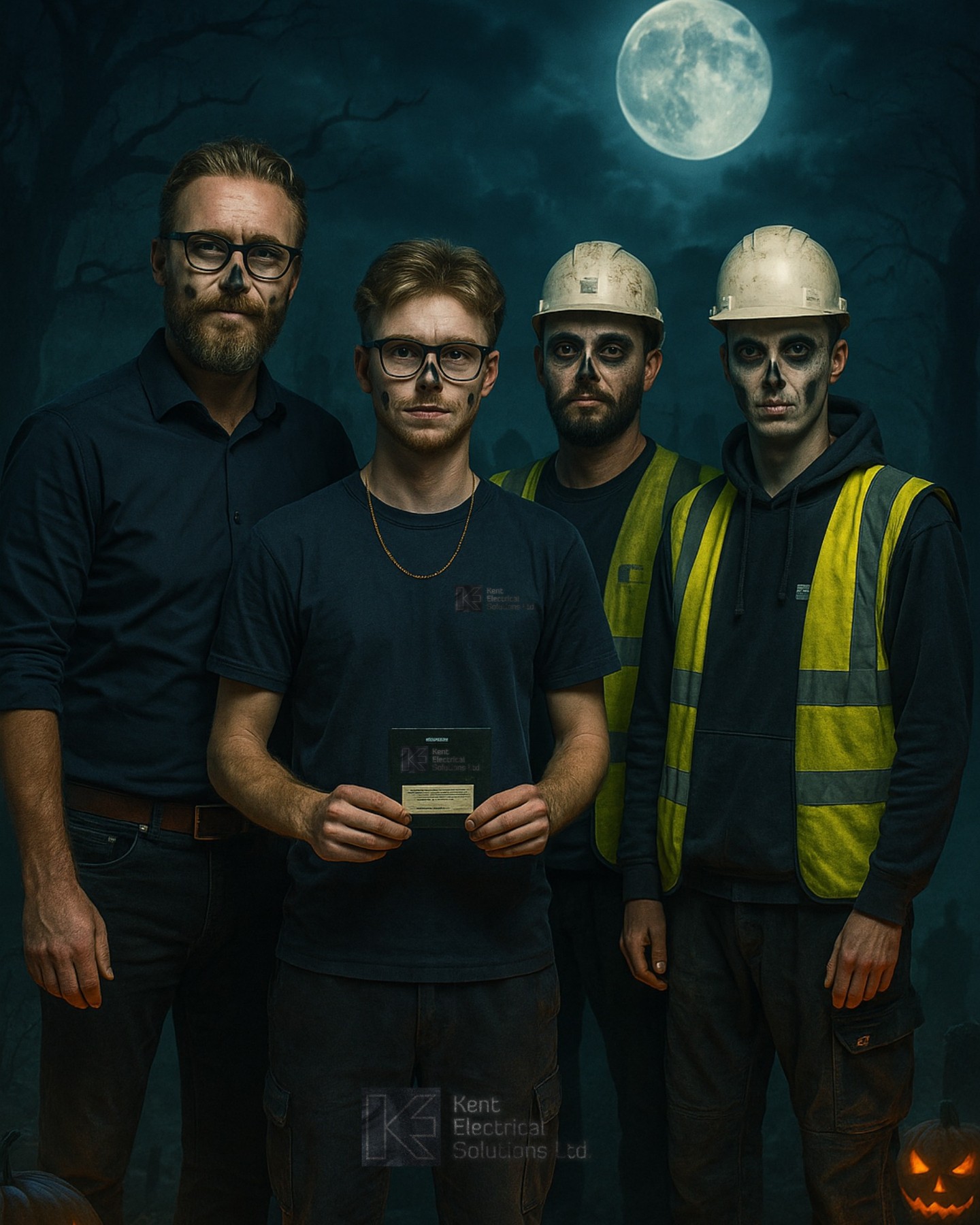 The KES team arrived on-site today with a slightly different look... Happy Halloween! 🎃💀

#Haloween