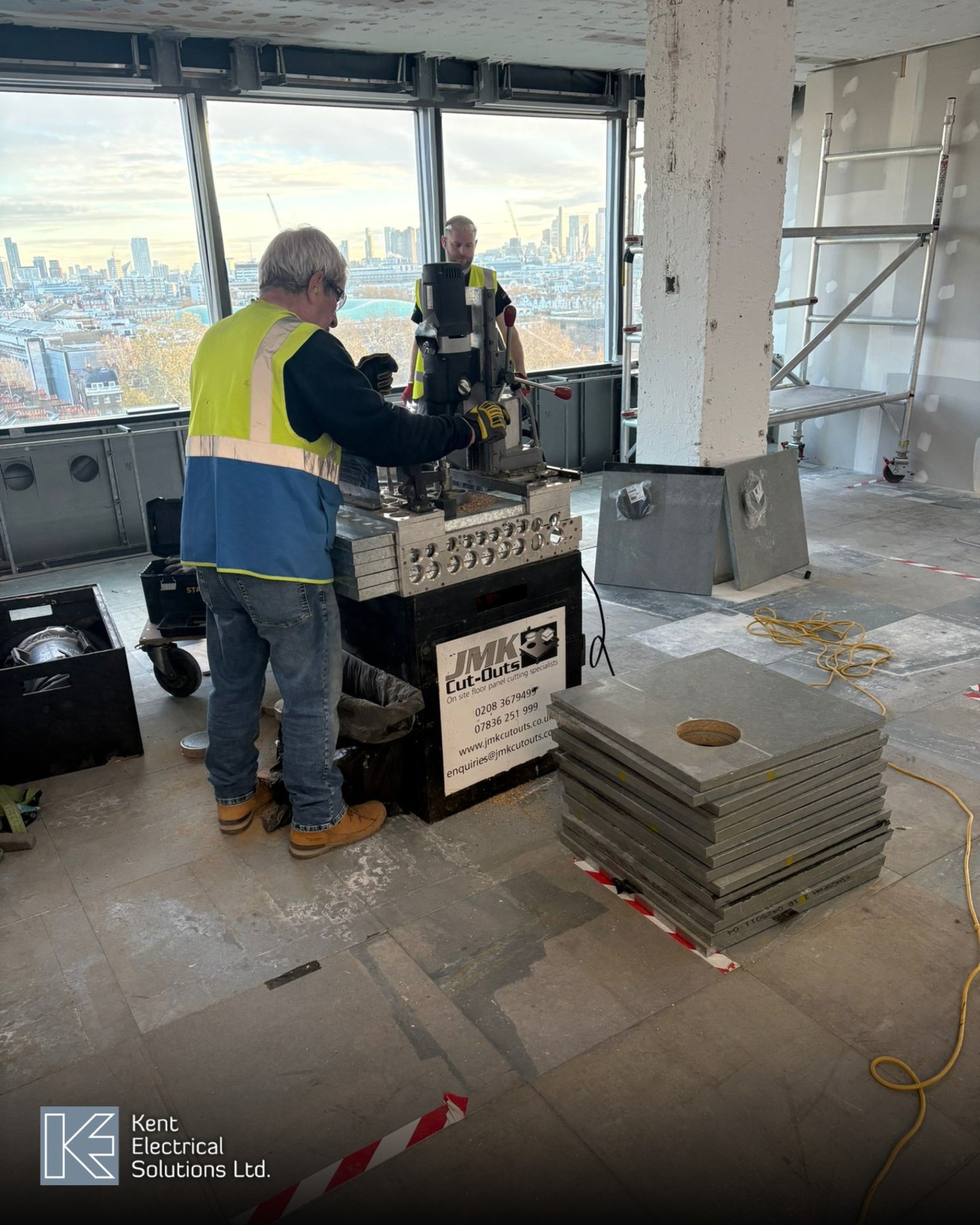 Last week we saw another smooth delivery on site as Jim from JMK Cut Outs returned to cut all grommets and floor boxes for the MET project. 

Precise cutting keeps the installation tidy, compliant and ready for the next stage of works. A clean and professional service like this protects finishes, saves time on site and supports a safer working environment.

Strong partnerships matter when you want reliable results for your project and this visit delivered exactly that.

Thanks again Jim and JMK Cut Outs

#KentElectricalSolutions #ElectricalContractors #CommercialElectrical