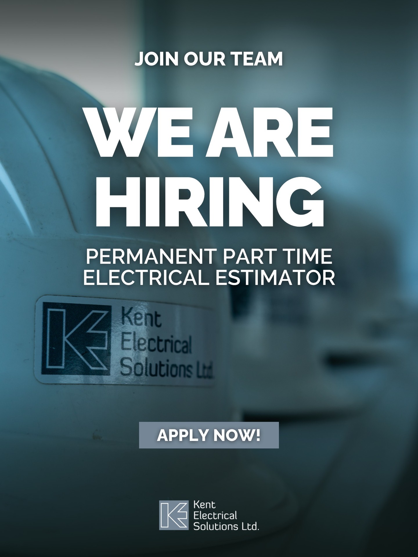 Kent Electrical Solutions Ltd are looking for a Permanent Part Time Electrical Estimator to join the team.

You’ll be supporting commercial electrical projects across Kent, London and the South East, working alongside an experienced team delivering projects from design through to completion.

Experience using Simpro and Countfire is desirable but not essential as training can be provided for the right person.
We’re looking for someone organised, reliable and confident working within a fast paced commercial environment.

No agencies please.
If you’re interested or would like more information, get in touch with the team today.

Call 01474 878352 or visit kentelectricalsolutions.co.uk

#KentElectricalSolutions #ElectricalEstimator #CommercialElectrical