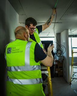 Good work rarely comes down to one person.
On site, our team are constantly talking things through, checking the details and helping each other get the work right.

That teamwork matters.

It means another pair of eyes when needed, experience being shared and problems being worked through together rather than individually.

For our clients, that helps us maintain the quality of work we expect from ourselves.

For us, it creates the kind of team we want at Kent Electrical Solutions. People who support each other and take pride in the work we put our name to.

What do you think makes a genuinely good team on site?